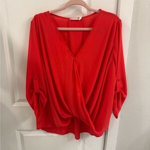 Lush size XL reddish orange blouse